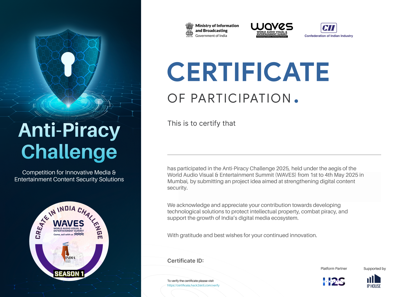 Certificate